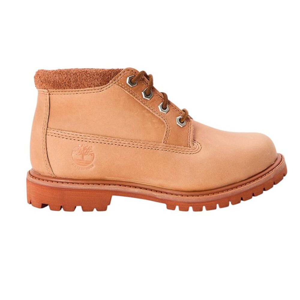 Timberland Womens/Ladies Nellie Leather Waterproof Chukka Boots / Light Red